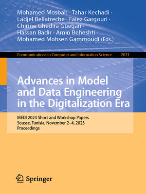 cover image of Advances in Model and Data Engineering in the Digitalization Era